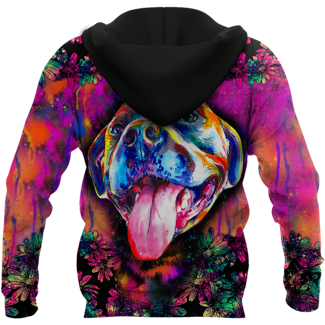 Pitbull flower 3D hoodie shirt for men and women HG91602