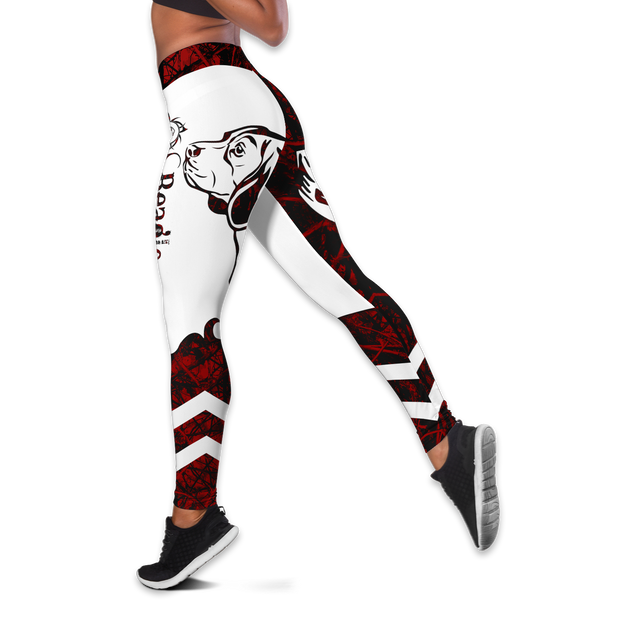 nao Beagle red tattoos legging + hollow tank combo DD08042006