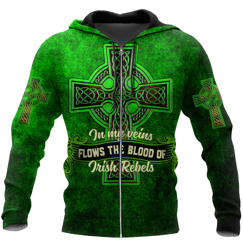 Irish St.Patrick day 3d hoodie shirt for men and women