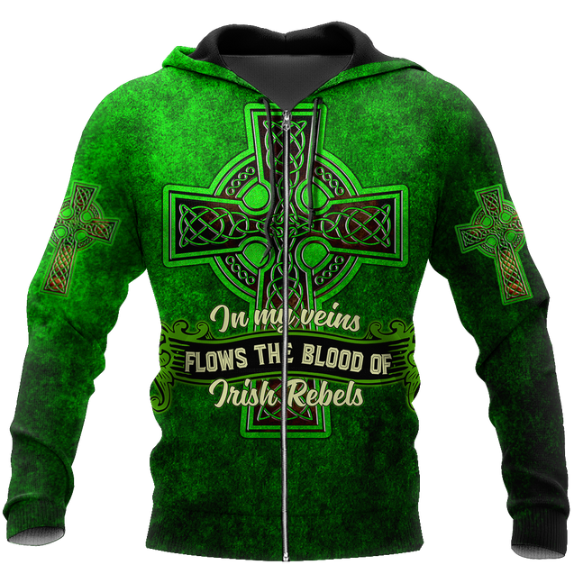 Irish St.Patrick day 3d hoodie shirt for men and women