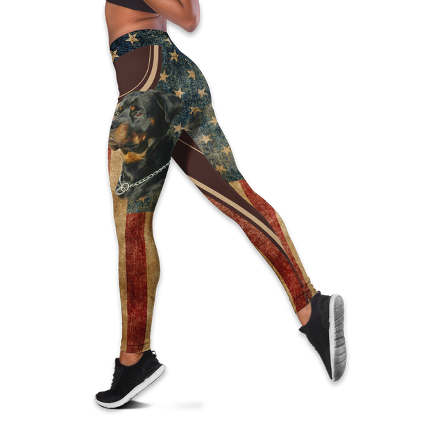 Rottweiler legging + hollow tank combo DD08012002S