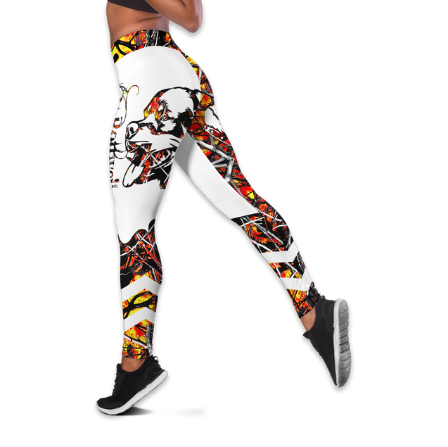 Rottweiler orange tattoos legging + hollow tank combo DD07302006S-Apparel-HG-S-No Tank-Vibe Cosy™