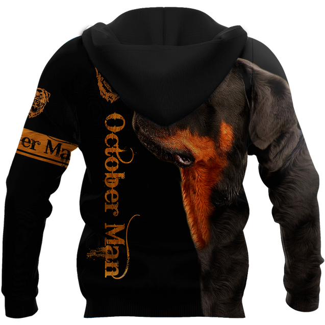 Rottweiler october man 3d hoodie shirt for men and women DD08312004