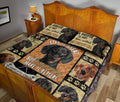 Dachshund Wiener  Make Life Better Quilt Bedding DL20282010