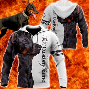 Doberman 3d custom hoodie shirt for men and women DD08292002