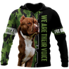 We Are Their Voice Pit Bull 3D All Over Print Hoodie DD09262002