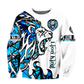 Beautiful Lion blue Tattoo camo 3D all over printed shirts for men and women DD05272003S-Apparel-Huyencass-Sweat Shirt-S-Vibe Cosy™