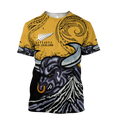 New zealand taranaki maori bull 3d all over printed shirt and short for man and women-Apparel-PL8386-T-shirt-S-Vibe Cosy™