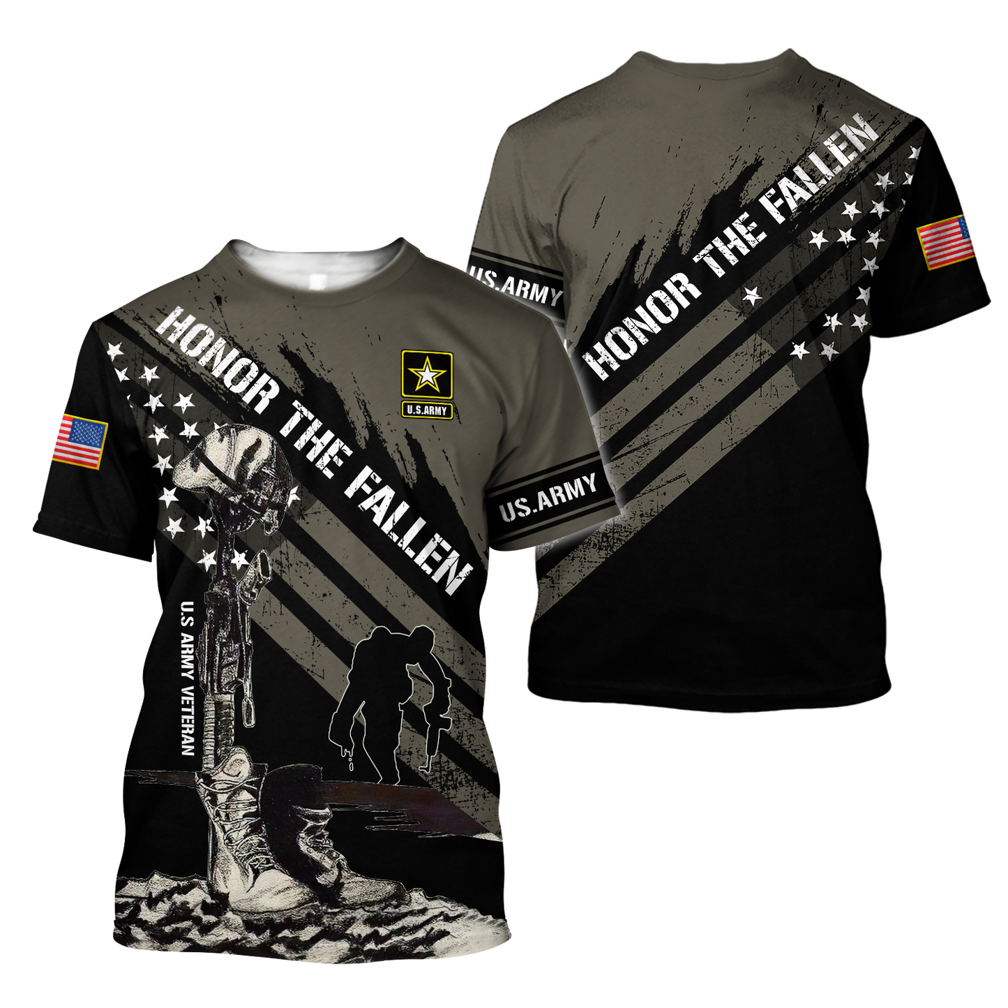Honor The Fallen US Veteran 3D All Over Printed Shirts DD10202001