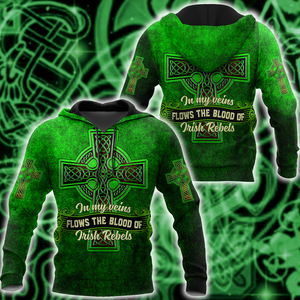 Irish St.Patrick day 3d hoodie shirt for men and women