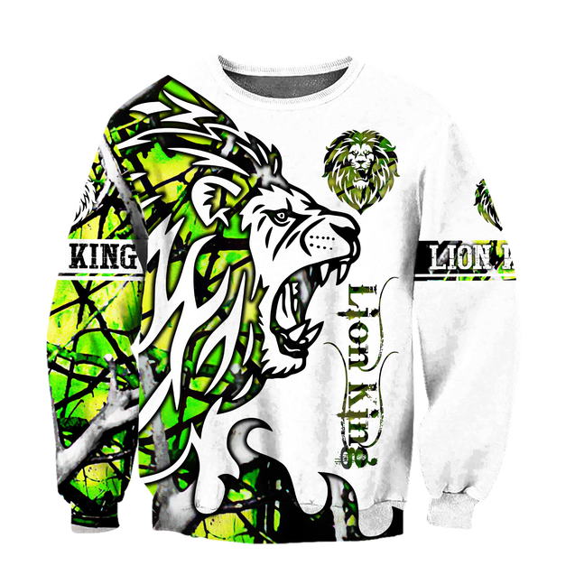 Beautiful Lion green Tattoo camo 3D all over printed shirts for men and women DD05272002S-Apparel-Huyencass-Sweat Shirt-S-Vibe Cosy™