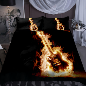 Lovely Electric Guitar Rock Bedding Set-ML-ML-US Twin-Vibe Cosy™