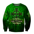 Irish St.Patrick day 3d hoodie shirt for men and women