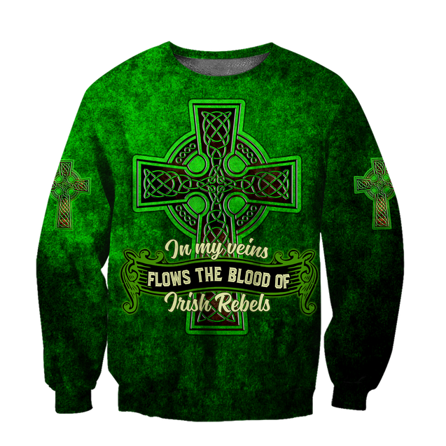 Irish St.Patrick day 3d hoodie shirt for men and women