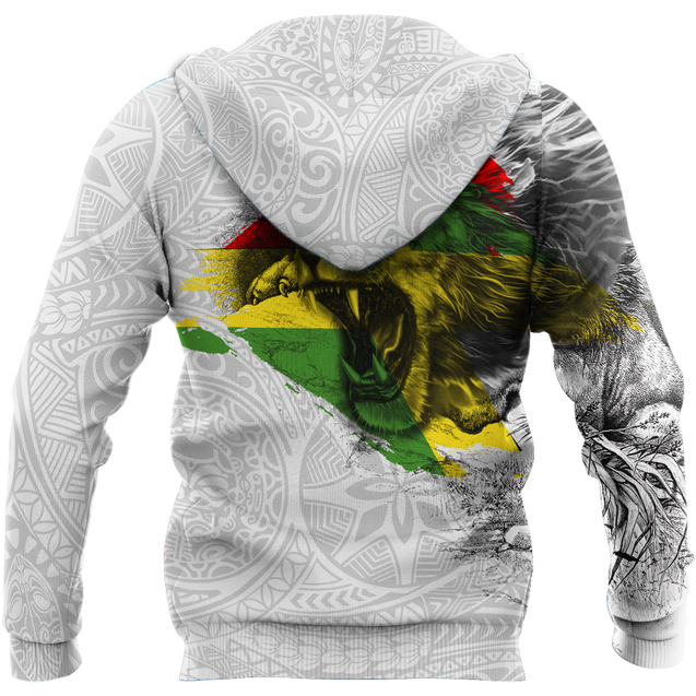 Jamaica lion roar 3d hoodie shirt for men and women DD07042001-Apparel-HG-Zip hoodie-S-Vibe Cosy™