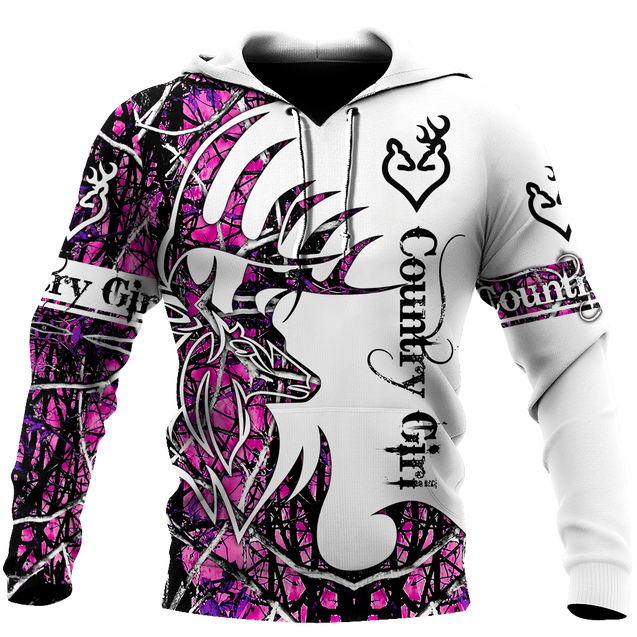 All Over Printed Beautiful Country Girl Hoodie MEI09172001-MEI