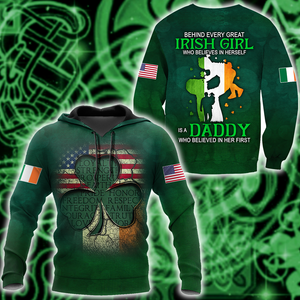 Irish St.Patrick day 3d hoodie shirt for men and women DD10292001