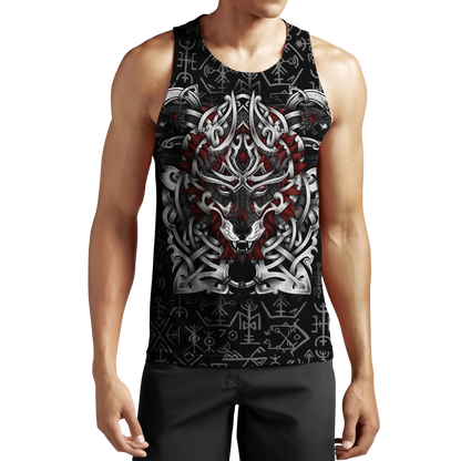 3D All Over Print Celtic Viking Wolf Hoodie DD08262002