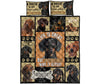 Dachshund Wiener  Make Life Better Quilt Bedding DL20282010