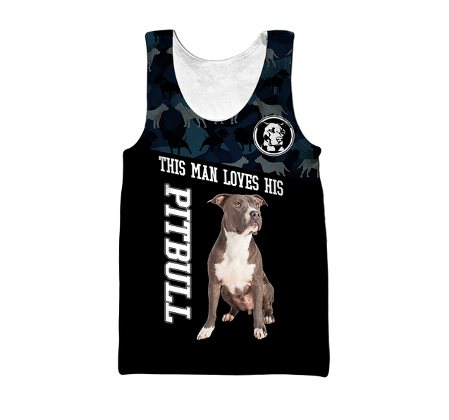 Pitbull 3d unisex shirt DD11022002