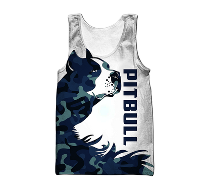 American Pitbull Terrier Blue Camo Unisex Shirts DD11022003