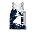 American Pitbull Terrier Blue Camo Unisex Shirts DD11022003