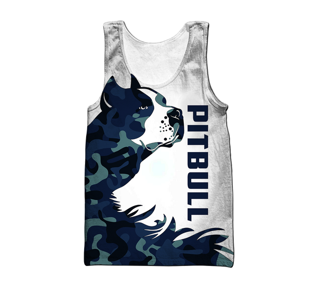 American Pitbull Terrier Blue Camo Unisex Shirts DD11022003