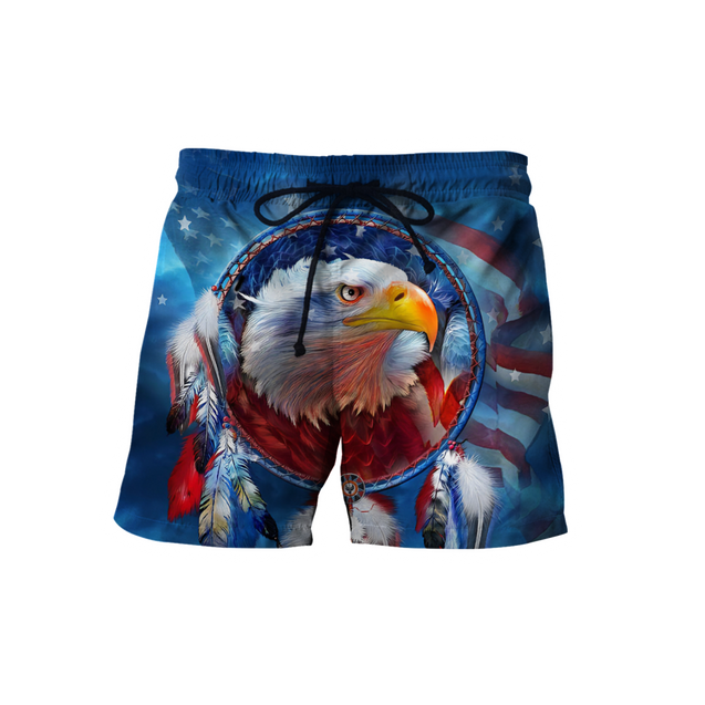 Eagle Dreamcatcher Native American Blue 3D All Over Printed Shirts DD09112003-LAM