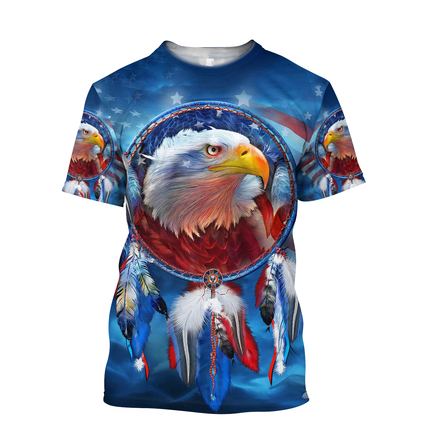 Eagle Dreamcatcher Native American Blue 3D All Over Printed Shirts DD09112003-LAM