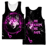 Galaxy Wolf He Keeps Me Safe Hoodie MEI