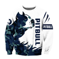 American Pitbull Terrier Blue Camo Unisex Shirts DD11022003