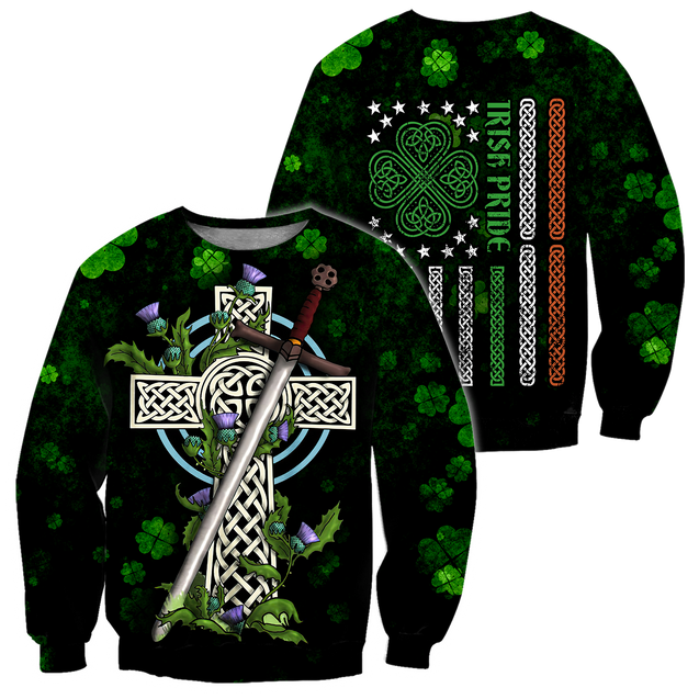 Irish St.Patrick day 3d hoodie shirt for men and women DD11032003