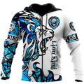 Beautiful Lion blue Tattoo camo 3D all over printed shirts for men and women DD05272003S-Apparel-Huyencass-Zipped Hoodie-S-Vibe Cosy™