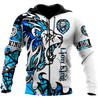 Beautiful Lion blue Tattoo camo 3D all over printed shirts for men and women DD05272003S-Apparel-Huyencass-Zipped Hoodie-S-Vibe Cosy™