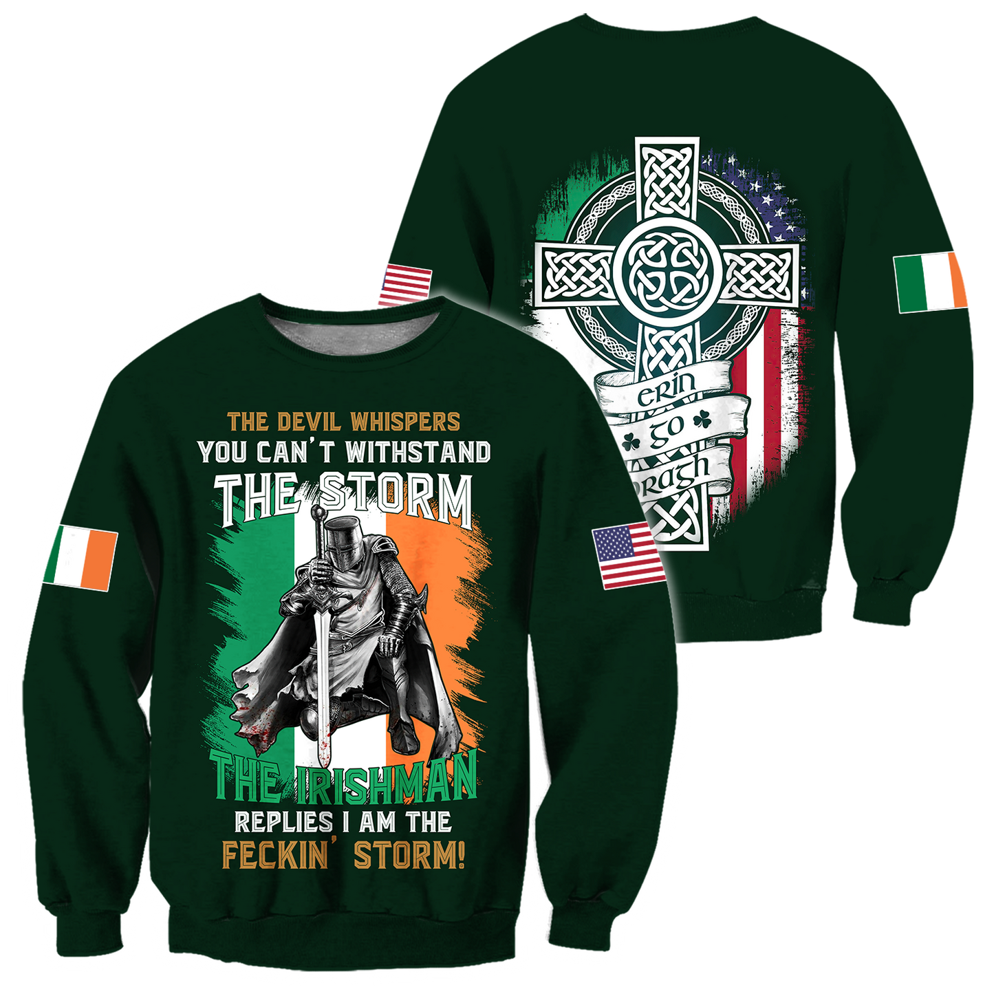 Irish St.Patrick day 3d hoodie shirt for men and women DD10272003