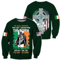 Irish St.Patrick day 3d hoodie shirt for men and women DD10272003