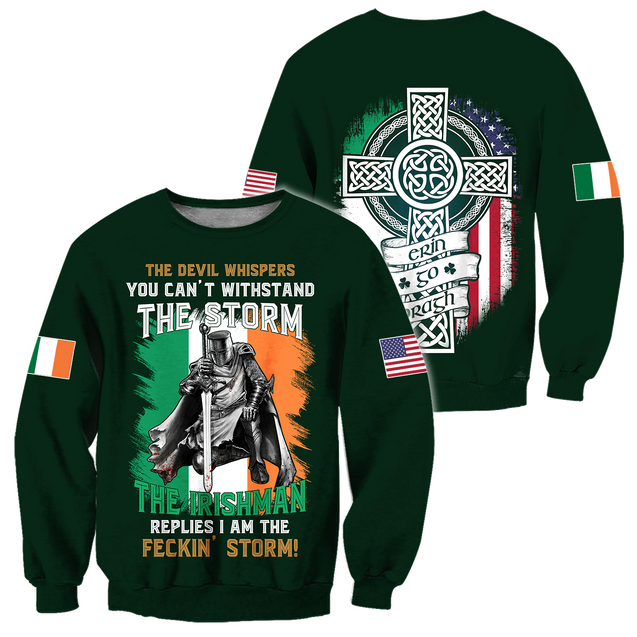 Irish St.Patrick day 3d hoodie shirt for men and women DD10272003