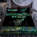 Aoteatoa New Zealand Maori Bedding Set Silver Fern - Paua Shell NTN07202001