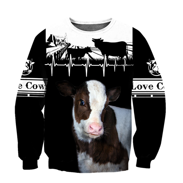 Cow 3d hoodie shirt for men and women DD10192003ST