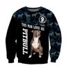 Pitbull 3d unisex shirt DD11022002