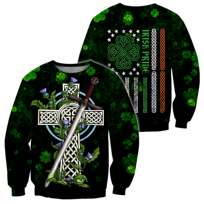 Irish St.Patrick day 3d hoodie shirt for men and women DD11032003
