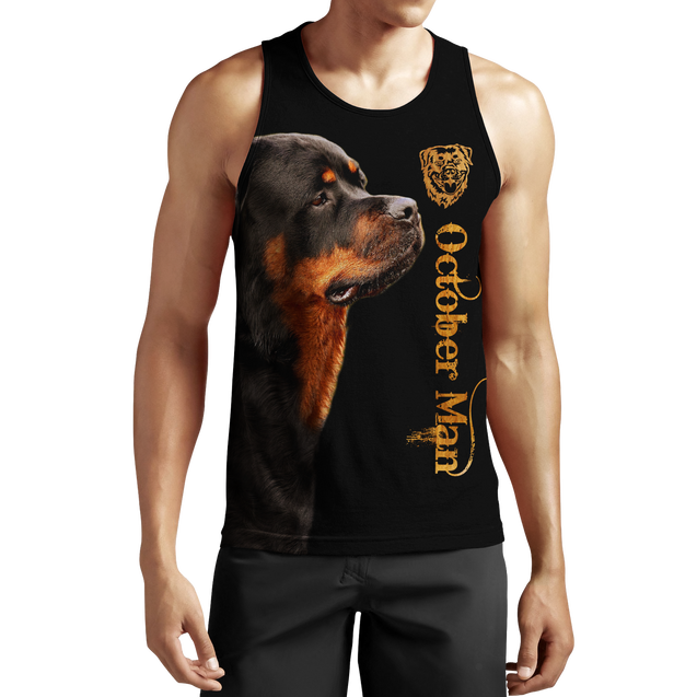 Rottweiler october man 3d hoodie shirt for men and women DD08312004