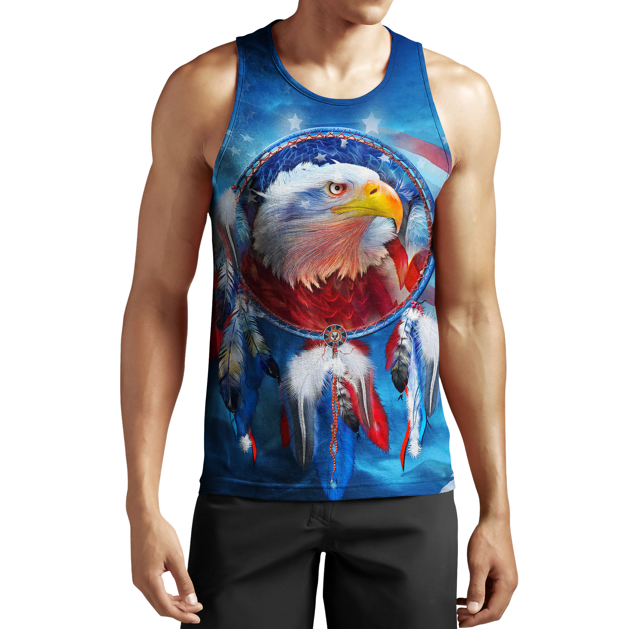 Eagle Dreamcatcher Native American Blue 3D All Over Printed Shirts DD09112003-LAM