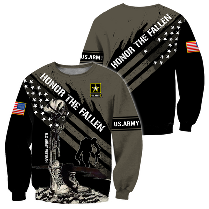 Honor The Fallen US Veteran 3D All Over Printed Shirts DD10202001