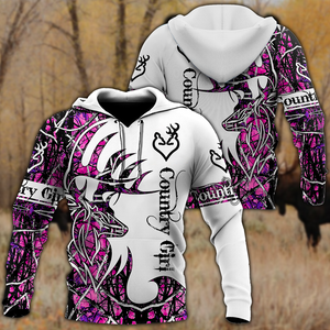 All Over Printed Beautiful Country Girl Hoodie MEI09172001-MEI