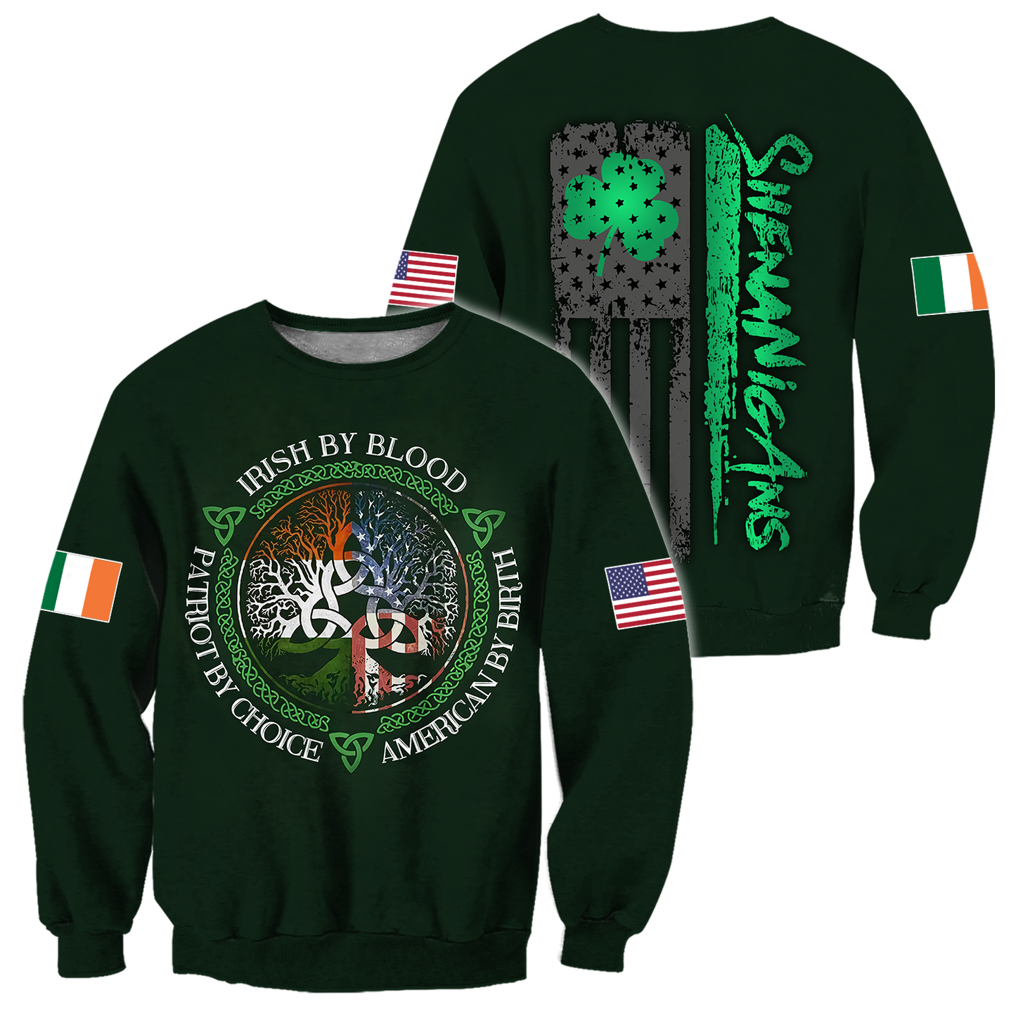 Irish St.Patrick day 3d hoodie shirt for men and women DD10302001