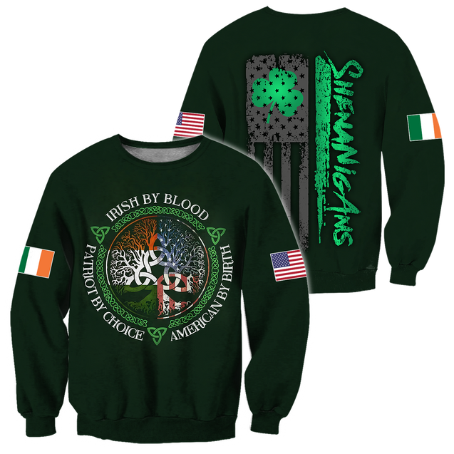 Irish St.Patrick day 3d hoodie shirt for men and women DD10302001