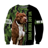 We Are Their Voice Pit Bull 3D All Over Print Hoodie DD09262002