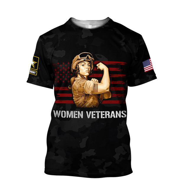 Women Veterans 3d all over printed shirts for men and women DD05232001-Apparel-Huyencass-T-Shirt-S-Vibe Cosy™