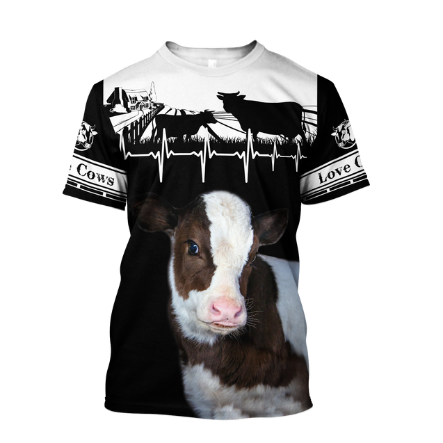 Cow 3d hoodie shirt for men and women DD10192003ST